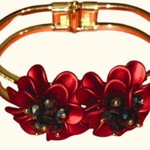 Scarlett Flower Hinged Bracelet Dillard's Ladies Red